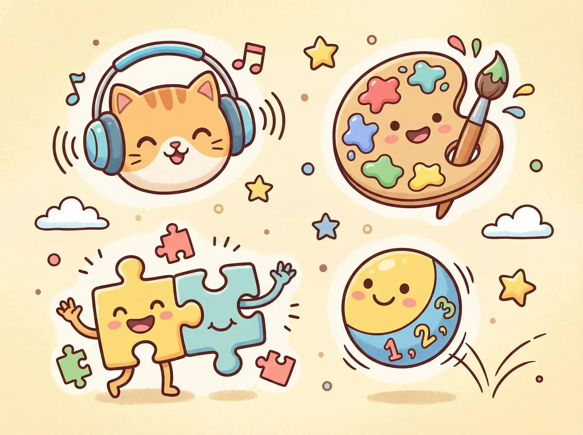 小朋友的手工作品 - 美女抠逼 益智创作